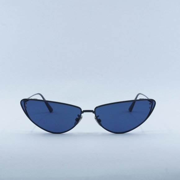 Dior MISSDIOR B1U H4B0 Sunglasses Gunmetal Cat Eye Frame, Blue Lenses - Picture 4 of 11